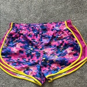 NIKE Dri-Fit Running Shorts Pink Lined Athletic Women's Size Large